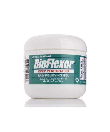 BioFlexor Deep Penetrating Gel 4.5oz Temporarily relieves The Minor Aches and Pains associated with Simple backache Arthritis strains Bruises and sprains