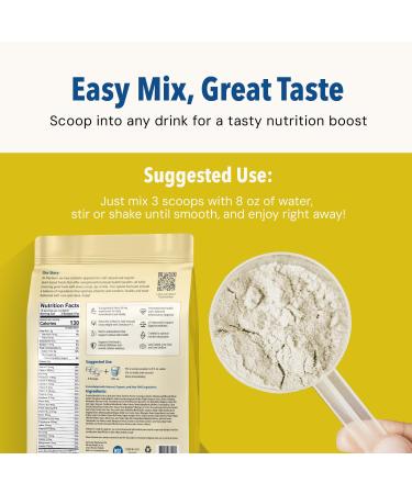 AMAXI Plantium Total Nutrition Premium All-in-One Meal Replacement Shake Plant-Based Protein Powder with Vitamins Minerals & Probiotics 22g Protein per Serving Vanilla - Buy Online on GoSupps.com