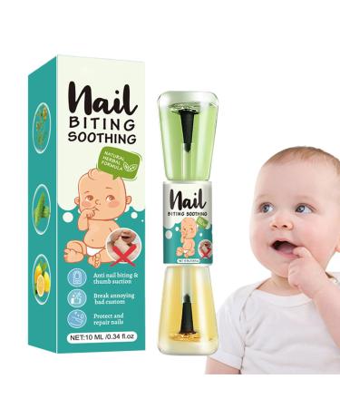 Anti-Bite Nail Polish - Anti-Thumb Sucking Bitter Varnish 10 ml | Natural Bitter Solution for Adults Strengthens Nails Prevention Habit Hands Fingers