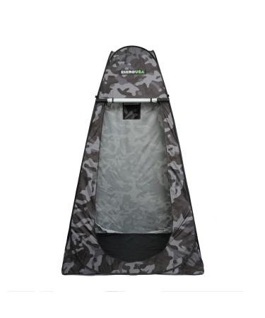Rhino USA Portable Pop Up Privacy Changing Tent - Ultimate Outdoor Camping Shower, Camp Toilet, Rain Shelter for Beach and Camping - Lightweight and Sturdy, Instant Setup While On-The-Go CAMO