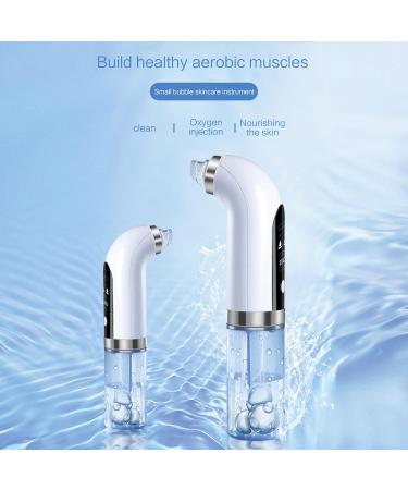 Super Micro Bubble Beauty Instrument Blackhead Remover with 6 Suction Heads Replaceable Strong Suction Comedone Extractor Tool (White One Size) One Size White - Buy Online on GoSupps.com