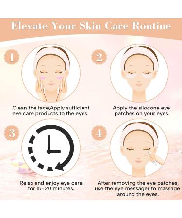 Shop Reusable Silicone Under Eye Patches - Plump Fine Lines & Wrinkles | 2 Pcs with Metal Applicator & Tin Case - International Shipping Available - Buy Online on GoSupps.com