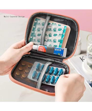 Ellsang Family Medicine Bag - Portable Mini First Aid Kit for Outdoor Travel - Small Pink - Buy Online on GoSupps.com