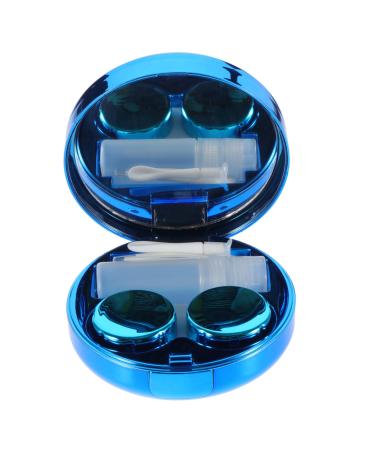 Kombiuda 1 set of colored contact lenses travel set for contact lenses contact lens holder eye contact holder travel case for contact lenses contact case glasses set plastic invisible managers travel