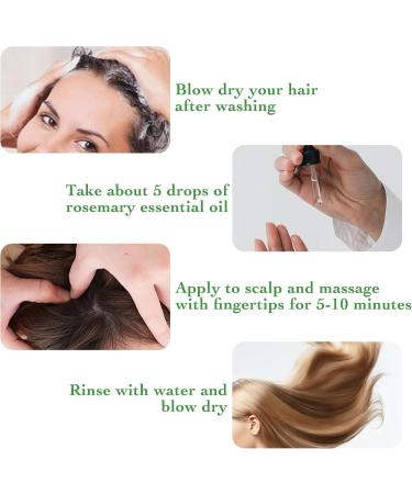 Leogony Organic Rosemary Oil for Hair Growth Natural Pure Rose Mary Essential Oil Diluted Rosmarin Oil for Men Women(60ml) - Buy Online on GoSupps.com