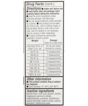 REESE'S Pinworm Medicine 2 oz Pyrantel Pamoate Suspension - Fast Relief for Pinworm Infections - Buy Online on GoSupps.com