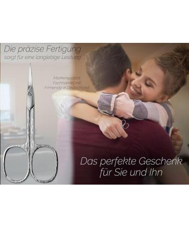 Left-Handed Cuticle Scissors | Premium Quality Curved Cutting Surface for Precision Care - Buy Online on GoSupps.com