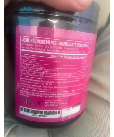 MIXT Energy Drink Mix Energy Powder 8 Hour Energy Formula Designed for Concentration Focus and Hours of Energy Without the Crash Sugar Free (60 Servings Watermelon Rush) - Buy Online on GoSupps.com
