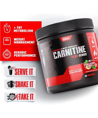 Betancourt Nutrition Carnitine Plus Powder - 90g (60 Servings), Passion Fruit Flavor - Buy Online on GoSupps.com