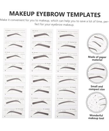 DOITOOL Women Eyebrow Stencil 6 Pcs Stickers Brow Stencil Ruler Disposable Eyebrow Stencil Eyebrow Card Miss Micro Edge Girl - Buy Online on GoSupps.com