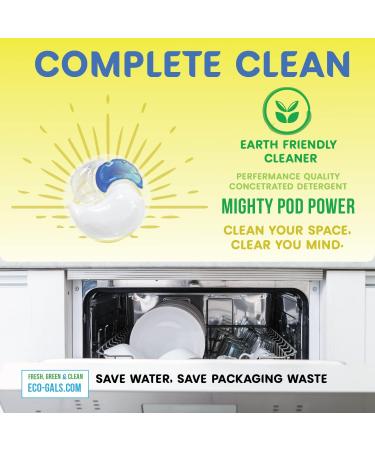 Eco-Shines Dishwasher Detergent Pods - 3 in 1 Power for Sparkling Clean Dishes | International Shipping Available - Buy Online on GoSupps.com
