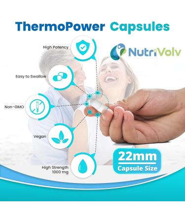 ThermoPower 1000mg Thermogenic Fat Burner | Boost Energy & Performance | 90 Capsules - Buy Online on GoSupps.com