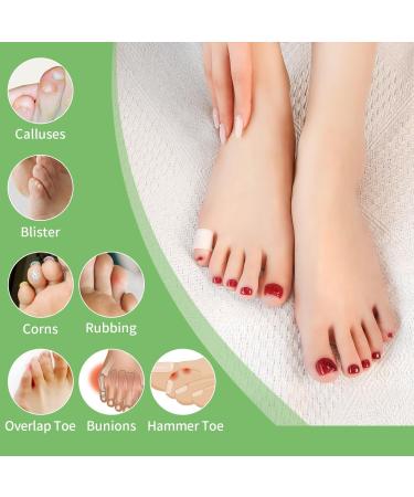Silicone Toe Protectors - 14 Pack Gel Pinky Toe Covers for Blisters Corns & Calluses | Comfort for Men & Women - Buy Online on GoSupps.com