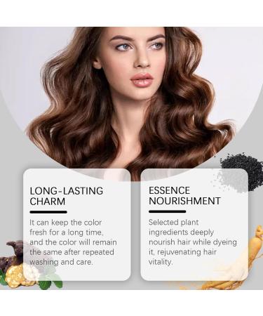 Lorenge Natural Hair Color Shampoo for White Hair Colored Hair Shampoo Hair Dye Shampoo Instant Hair Dye Shampoo Color Shampoo Hair Dye (Brown) - Buy Online on GoSupps.com