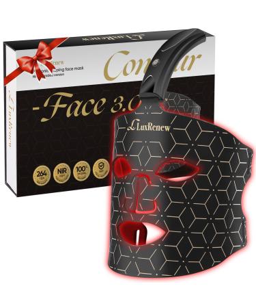 Upgraded Red Light Therapy Mask Pure Infrared 850 Red Light Face Mask Light Therapy Cordless Portable and Rechargeable for Facial Led Mask Skincare at Home and Travel LMask Pro Max .