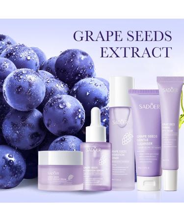 Grape seed skincare set for hydrating and smooth skin - Buy Online on GoSupps.com