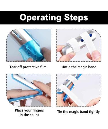 DGUSO 3-Piece Adjustable Finger Rail Set for Broken Thumb & Arthritic Trigger Toe Relief - Ideal for Middle & Small Finger Support - Buy Online on GoSupps.com