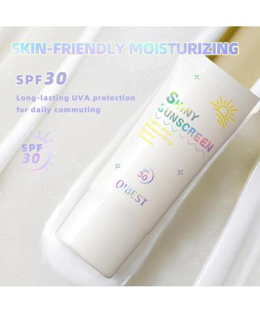 Shimmer Face Primer with SPF 30 | Hydrating Sunscreen & Highlighting Glitter | Oil-Control & Non-Greasy Protection - Buy Online on GoSupps.com