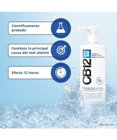 CB12 Enjuague Bucal Sol 1000ml con V lvula - Frescura Profesional para el Aliento | Env o Internacional Disponibles - Buy Online on GoSupps.com