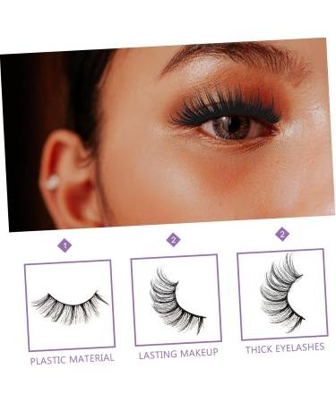 20 Pairs fluffy cross Makeup Tools dense slim cosmetic Adhesive fan eyelash kit artificial eyelashes Cosmetic bag eyes 3d volume lengthen g200 Assorted natural fake lashes - Buy Online on GoSupps.com