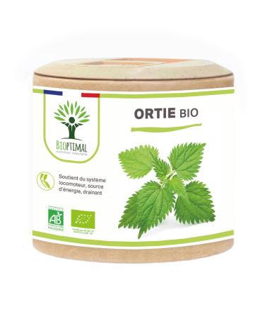 Ortie Bio - Bioptimal - Compl ment Alimentaire - Silicium Organique - Poudre de Feuille Ortie Pure - Articulation Peau Circulation - 250 mg/g lule - Cultiv en France - Certifi Ecocert - 60 g lules 60 unit (Lot de 1)