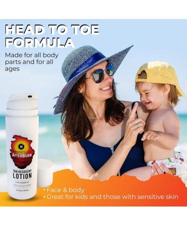 Nirvanta All-in-One AfterBurn Tan Recovery Lotion Doctor-Formulated Aftersun Lotion w/Natural Ingredients & 14 Essential Oils for All Ages After Sun Care for Deep Hydration & Peeling Minimization - Buy Online on GoSupps.com
