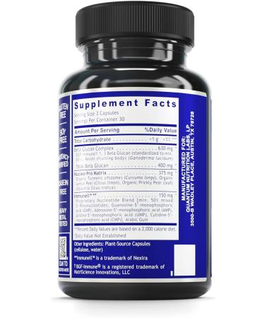 Quantum Nucleotide Complex - Plant-Based Immune Support Capsules: Vegan Energy Boost - 90 Capsules - Buy Online on GoSupps.com