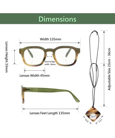 Women's Brown/Demi Reading Glasses Frame with UV Blue Light Filtering Magnifier (1.25-3.00) - Buy Online on GoSupps.com
