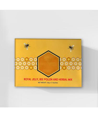 Natural Honey Packets for men infused with Royal Jelly from Bee Pollen Miel Para Hombre Natural Pack Of 12 - Buy Online on GoSupps.com