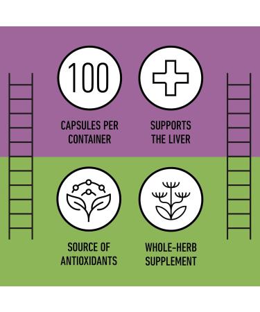 Complete Natural Products Pure Organic Milk Thistle Capsules - 500 mg Silymarin Powder 100 Pills 100 Count (Pack of 1) - Buy Online on GoSupps.com