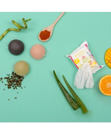 Benecos Natural Cosmetics - Konjac Sponge - Black Bamboo - 100% Biodegradable - Buy Online on GoSupps.com