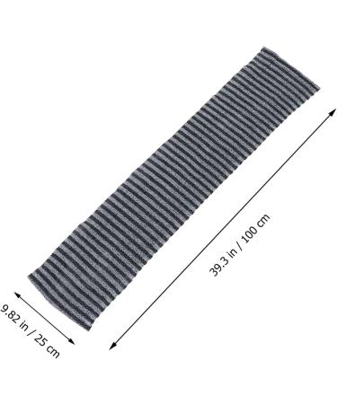 Silicone Body Brush Bath Towel Set - 2Pcs Pull Back Strip Scrubber for Adults | 100x25cm - Buy Online on GoSupps.com