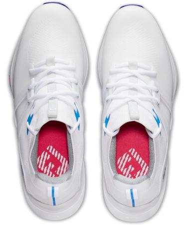 Footjoy Men's Hyperflex Golf Shoes - Size 43 EU - White/Grey | International Shipping Available - Buy Online on GoSupps.com
