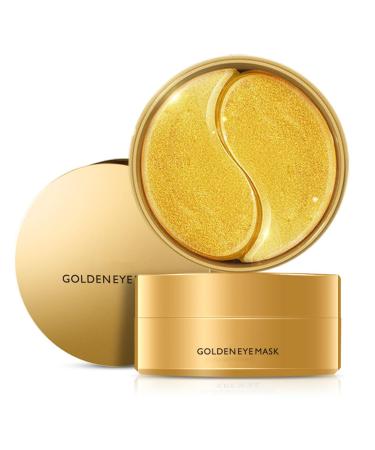 Under Eye Patches - 24k Gold Eye Masks For Puffy Eyes - Collagen Under Eye Treatment Mask For Women - 30Pairs Gold Eye Pads for Dark Circles and Wrinkles