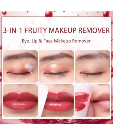 Strawberry Mini Cleansing Makeup Remover Balm - Travel Size Gentle Nourishing Balm for Deep Pore Cleansing | Refreshing Melting Oil for Men & Women - Buy Online on GoSupps.com