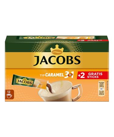 Buy Jacobs Coffee Specialties 3 in 1 Caramel - 144 Sticks Instant Coffee | 12 x 10+2 Drinks - International Shipping Available - Buy Online on GoSupps.com