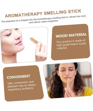 minkissy Aromatherapy Nasal Stick Wooden for Inhalation Beech Fragrance Stick Portable Aromatherapy Tool for Relaxation and Mood Enhancement - Buy Online on GoSupps.com