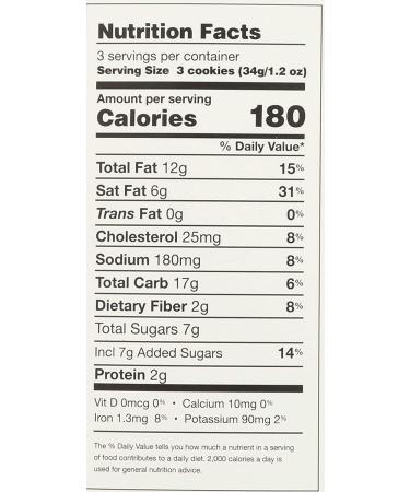 Rustic Bakery Shortbread Cookies with Chocolate Cacao Nibs - 4 oz - Buy Online on GoSupps.com