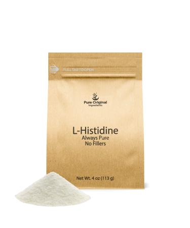 PURE ORIGINAL INGREDIENTS L-Histidine Powder 4 oz Amino Acid Supplement No Additives Always Pure 4 Ounce (Pack of 1)