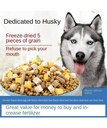 Dog Food Puppy Food Husky 5kg 40kg General-Purpose Adult Dog Hair strengthening Bone Removing Tear Marks Fruit 5 kg (Pack of 1) - Buy Online on GoSupps.com