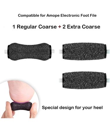 Mayting Replacement Roller for Amope Pedi Foot Scrubber - 3 Pack Coarse Roller Refill Heads - Buy Online on GoSupps.com