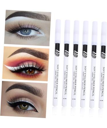 Outanaya 12pcs Eyeliner Pencil Machenical Eyeliner Lip Liner Brow Microblading Pen Makeup Tool Wooden Pole - Buy Online on GoSupps.com