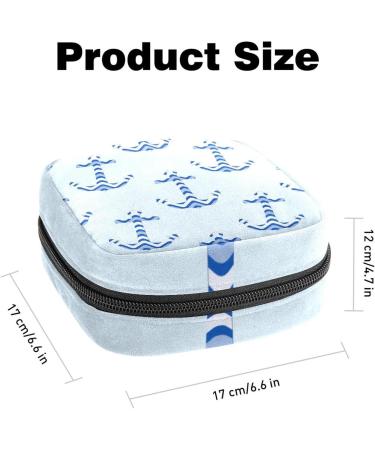 GIAPB Period Bag - Anchor Pattern Color621 | Sanitary Napkin & Makeup Storage Pouch - Buy Online on GoSupps.com