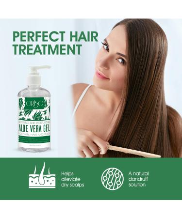 Buy Aloe Vera Gel - Cold Pressed Sunburn Relief & Moisturizer for Face Hair & Body - 10 Fl Oz - Soothes Bug Bites & Small Cuts | International Shipping - Buy Online on GoSupps.com