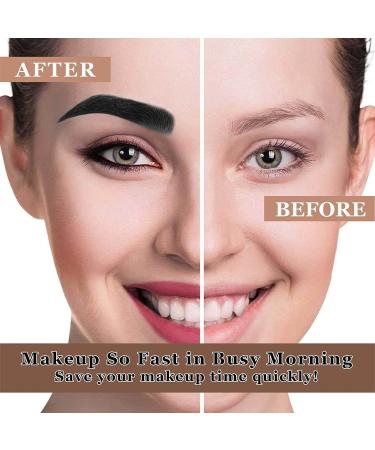 Black Micro-Fork Eyebrow Pencil - Waterproof & Long-Lasting Brow Pen for Natural Microblading Look (Black 04) - Buy Online on GoSupps.com