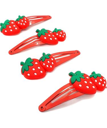 Hair Clips Accessories Girls Snap Hair Clips Cute Hair Clips Kids Hair Clips Metal Hair Clips Baby Toddlers Girl Kids Hair clips (Strawberry Clip Z4CLISTR) - Buy Online on GoSupps.com
