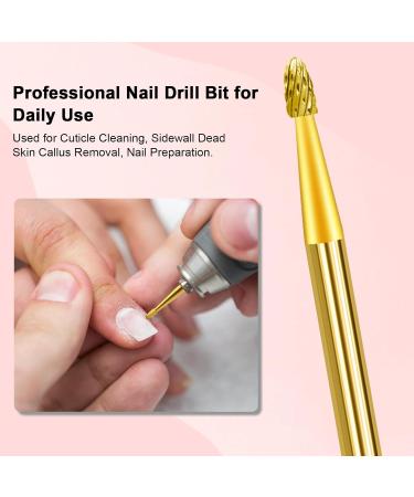 Buy CGBE Nail Miller Attachments | Wolframcarbid Bits for Nail Care | 3/32 Inch Flame Shape Milling Bits for Removing Dead Skin & Cuticles - Buy Online on GoSupps.com