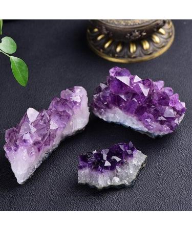 Natural Crystal Rough 90-100g Natural Raw Amethyst Cluster Purple Crystal Cluster Quartz Cluster DIY Jewelry Raw Stone Specimen Home Decoration Crafts Stone Mineral Specimen - Buy Online on GoSupps.com