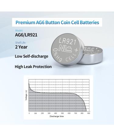 SR920sw Battery AG6 LR921 371 370 LR69 171 920 1.5V Alkaline Watch Batteries Button Cell for Watch Light Calculators 10pcs - Buy Online on GoSupps.com