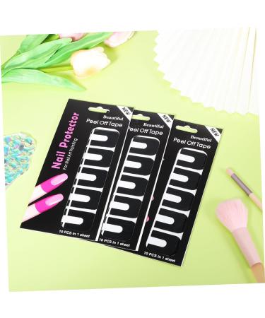 FRCOLOR 500 Sheets Nail Art Anti-Spill Stickers Nail Tape Nail Protector Stickers Nail Protectors Nail Care Tools Nail Protector for Gel Polish Nail Polish Silica Gel Edge Sticker 3.00X2.50X0.10CMx5pcs As Shownx5pcs - Buy Online on GoSupps.com